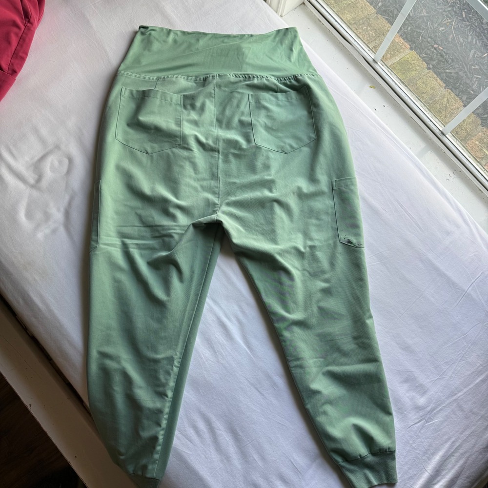 Mandala Equa-Tek Yoga Scrub Pants Joggers Lot of 2 Bundle XL Petite Maternity - Picture 12 of 14